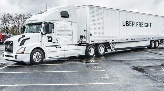 Uber Freight trailer