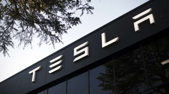 Tesla signage in Sydney, Australia